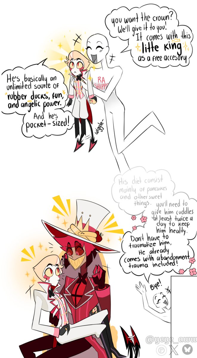 yeye_aww's tweet image. Enjoy Al!
This is how I imagine you guys haha (me).

He needs the crown. Lucifer has the crown and needs love...
I don't know about you, but that sounds pretty logical to me, don't you think?
#radioapple #appleradio #Bambilu