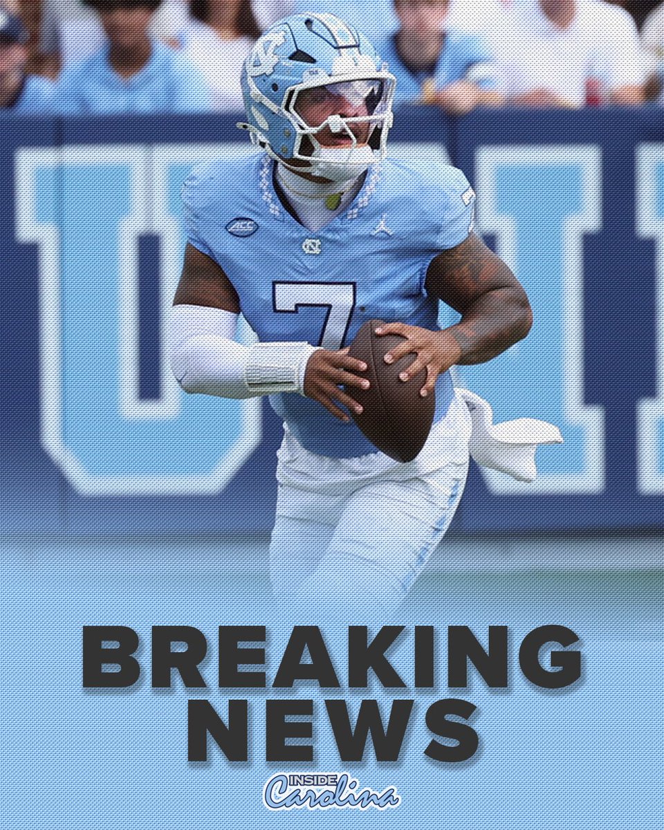 InsideCarolina's tweet image. BREAKING: UNC starting quarterback Gio Lopez will enter the Transfer Portal after all, @PeteNakos confirms.