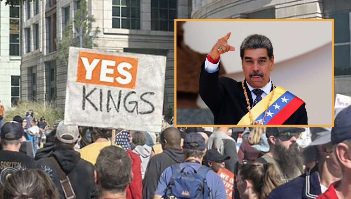 TheBabylonBee's tweet image. Liberals Quickly Change 'No Kings' Signs To Read 'Yes Kings' In Support Of Maduro buff.ly/npCCZw3
