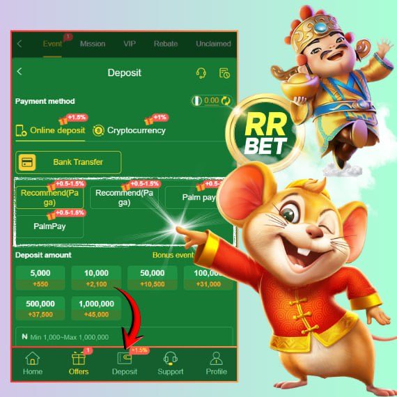 📲 How to Deposit on RRBET
1️⃣ Log in → Tap Deposit
2️⃣ Choose payment method &amp; submit
3️⃣ Complete payment and wait 5–10s

⏰ If not credited in 3 mins:
Keep receipt + note order No., then contact support.
✅ Double-check payment info to avoid delays.