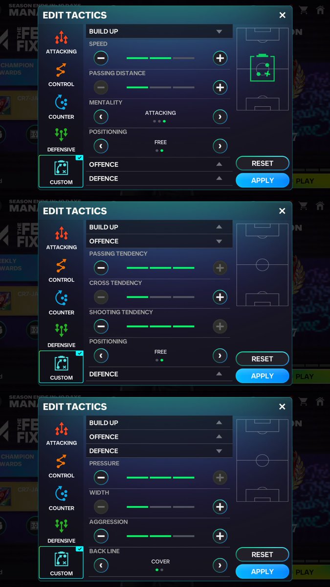 NlJash's tweet photo. Manager Mode = 20🌟
IMP for low OVR teams 🚨

If you’re an F2P facing huge OVR gaps, let’s be honest —
MM is all about OVR + tactics + script.

To even push it to 30🌟, you NEED these changes ⬇️

✅ Minimum 119 OVR team (no shortcuts)
🚨 Try adjusting Build Up & Offense tactics as per squad 
❌ Do NOT touch Defense tactics — leave it as is

And let’s talk facts 👇
The badge system completely ruined OVR balance.
Matchmaking isn’t skill-based anymore.

🕐 Best hack?
Set MM to auto matchmaking overnight and let the script cook.

💬 Agree or disagree?
What’s the ONE thing you’d change in Manager Mode?
#fcmobile26 #fcmobilestarscout #FCMobile