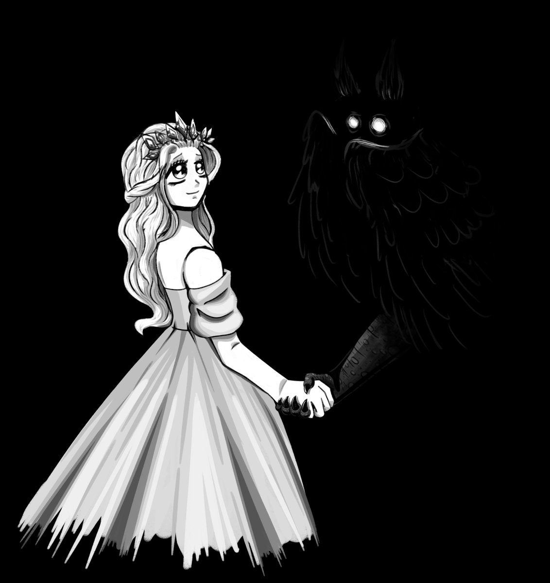 This is a love story 👑 ❤️ 🐦‍⬛
#slaytheprincess