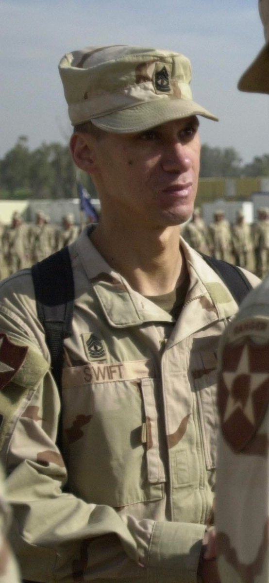 JoeTroutman2's tweet image. Meet the Legendary soldiers from my book Gods of War: The legend of Blackhawk Company 1/23 Infantry. 

Blackhawk 7: 1SG Robert Swift

#OIFBandOfBrothers #GodsOfWar #BlackhawkCompany #Legend #Swifty