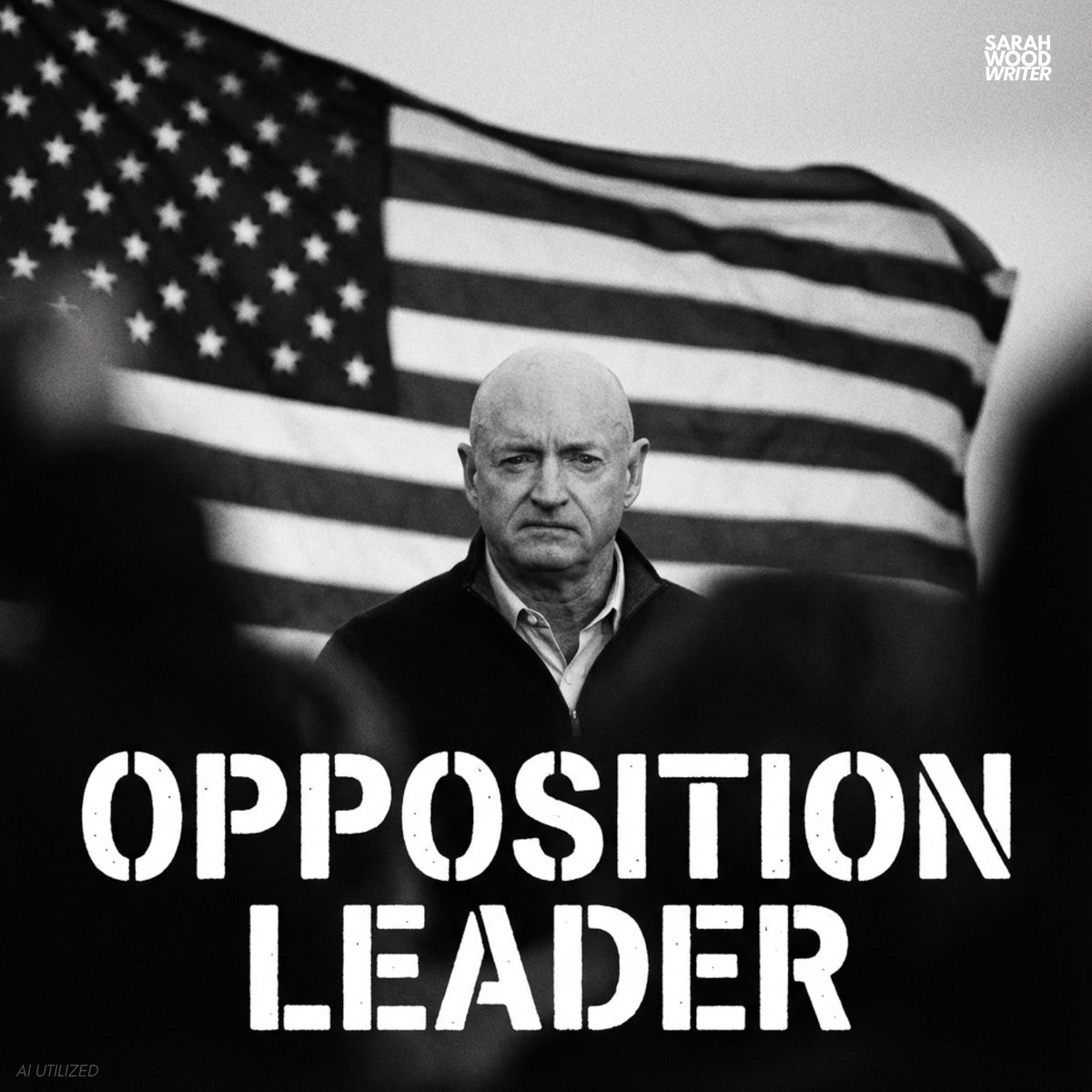 sarahwoodwriter's tweet image. Only in Trump’s America do patriots get punished for telling the truth.

Mark Kelly served his country in combat, in space, and in the Senate.

He’s being targeted because he stayed loyal to the Constitution, not a conman.