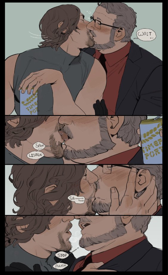 WIP for a short comic 
Sam and Deadman get drunk together