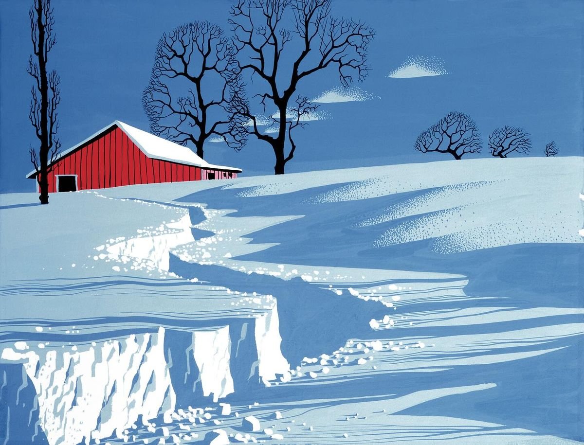 “Path in Snow” by Eyvind Earle