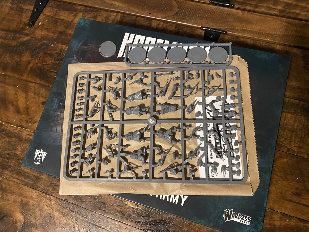 Alright! Axis Starter Army has arrived and right as I near completing the Grenadiers. Got a sprue of winter infantry this time which looks like I can now equip assault rifles and panzerfausts on the next batch of Volksgrenadiers. 

Thank you Warlord Games for that and special