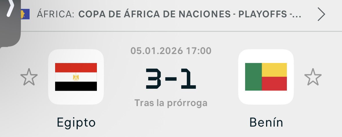 THXtips29's tweet image. ¡VERDEEEEEEE DURISIMOOO! 🔥🔥🔥 ¡DOBLE BOMBAZO EN LA COPA ÁFRICA: EGIPTO VS BENÍN! 💥⚽🚀INCREÍBLE DÍA 🫅🏼🫅🏼🫅🏼
+32.244€✅
+3.666€✅
¡La cuota @9.00 ha explotado con el golazo de Salah en la prórroga que sella el 3-1! 😱 Benin se lo puso complicado, pero Egipto nos da el…