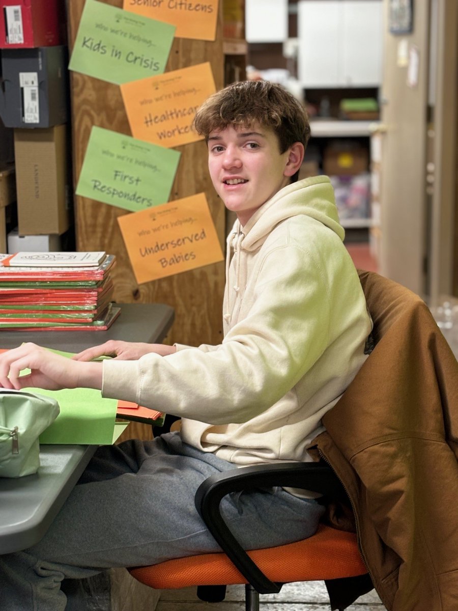 We are so grateful for the students who chose to spend part of their break from school, giving back.  Thank you to Katie &amp; Liam for volunteering with us and helping to make a difference in our community. We are #grateful for your kindness and time. #loveourvolunteers