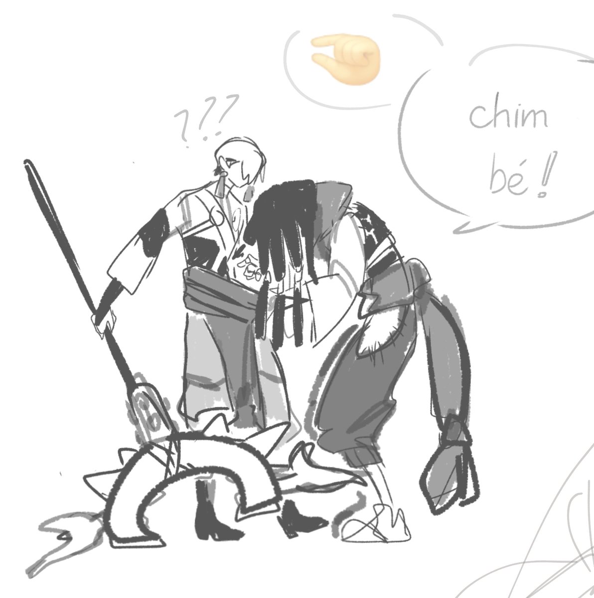 Yeah...After some color adjustments, I like this version more.
+ I’ve been hiding some drawings I made in my free time💔