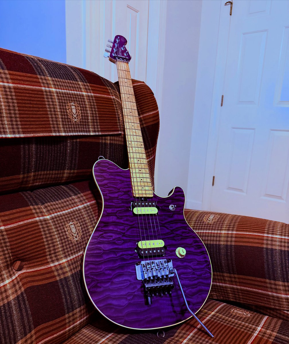 TommyBThompson's tweet image. Got this incredible beast right before Christmas. She plays and sounds incredible!!! Been playing her everyday!!! 
🔥🔥🔥🔥🎸🎸🎸💯
#ebmm #EVH #ebmmevh #purple #guitar