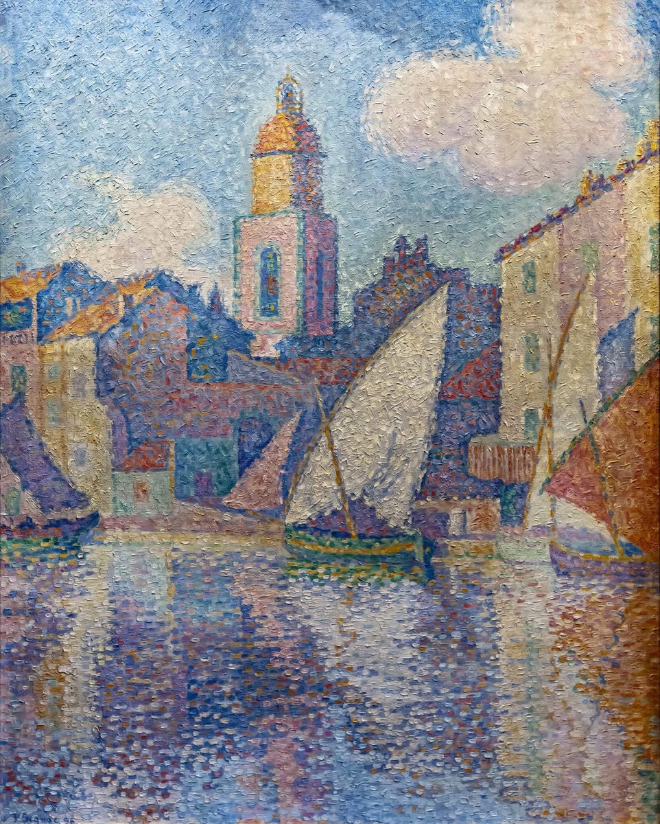 Paul Signac - The Bell Tower of Saint-Tropez - 1896 - Bemberg