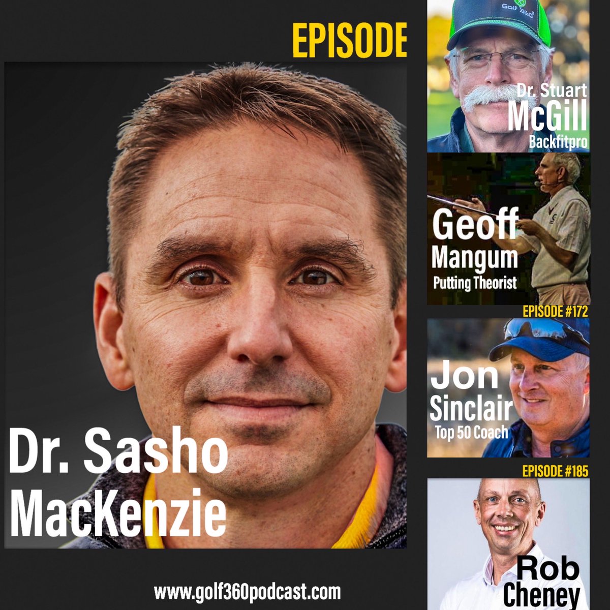 Our Top 5 Episodes from 2025 across all platforms. You can listen to these, and all episodes, on your fave podcast app or via the link in our bio. 

1. <a href="/SashoMacKenzie/">Sasho MacKenzie</a> 
2. <a href="/drstuartmcgill/">Stuart McGill</a> 
3. Geoff Mangum
4. <a href="/JRSII/">Jon R Sinclair II</a> 
5. <a href="/cheneygolf/">Rob Cheney</a> 

Spotify: open.spotify.com/show/73cQial9r…
G360 on