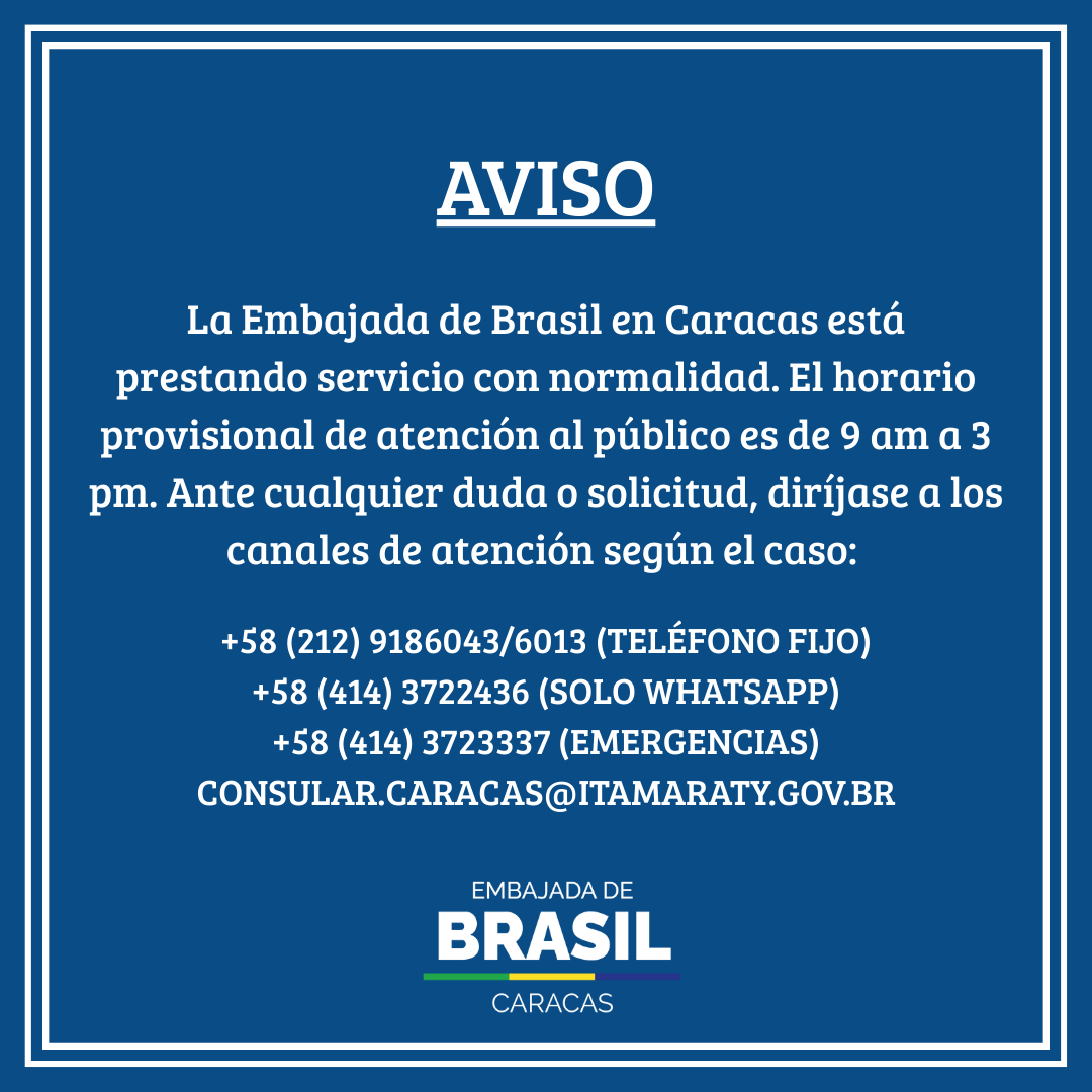 Embajada de Brasil en Caracas (@brenvenezuela) on Twitter photo 