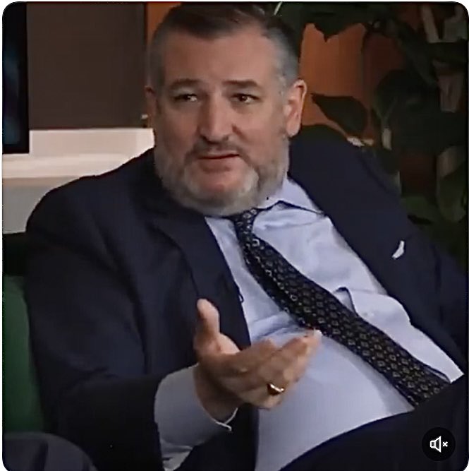 When talking about Greenland, Ted Cruz said:  
“To become an American is the greatest gift we can...