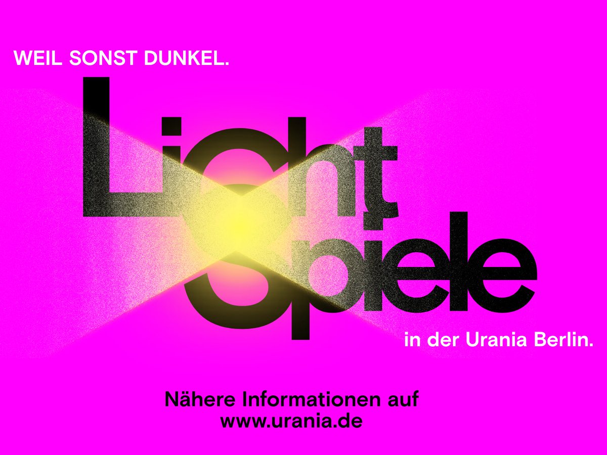 Wir <a href="/UraniaBerlin/">Urania Berlin</a> haben beschlossen, ab morgen das Haus abends mit Kino für alle vom #Stromausfall Betroffenen zu öffnen. 

Eintritt frei.

Mittwoch und Donnerstag gibt es zudem um 10 Uhr Kino für Schulklassen #twlz

#bestesTeam❤️