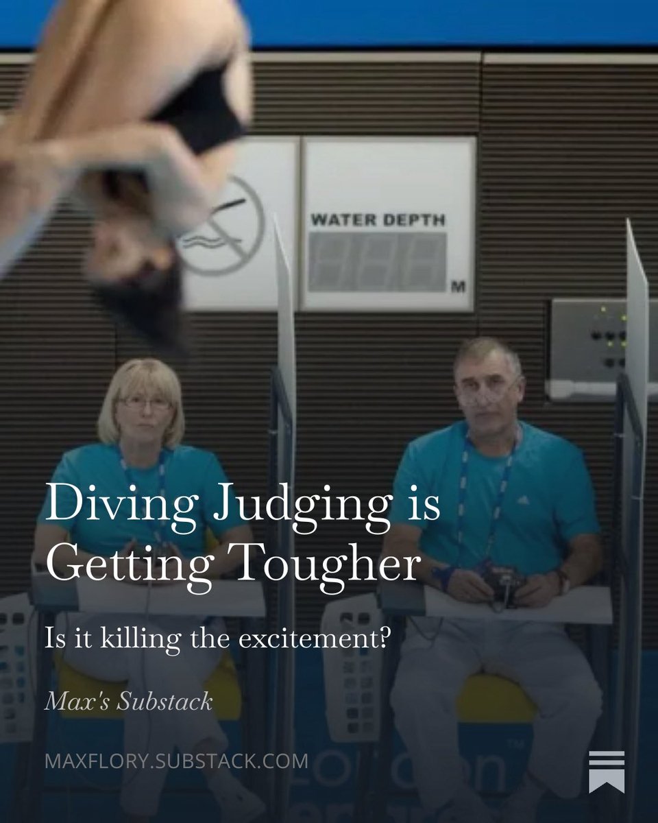 maxflory's tweet image. My thoughts on judging getting tougher in diving ⬇️

open.substack.com/pub/maxflory/p…