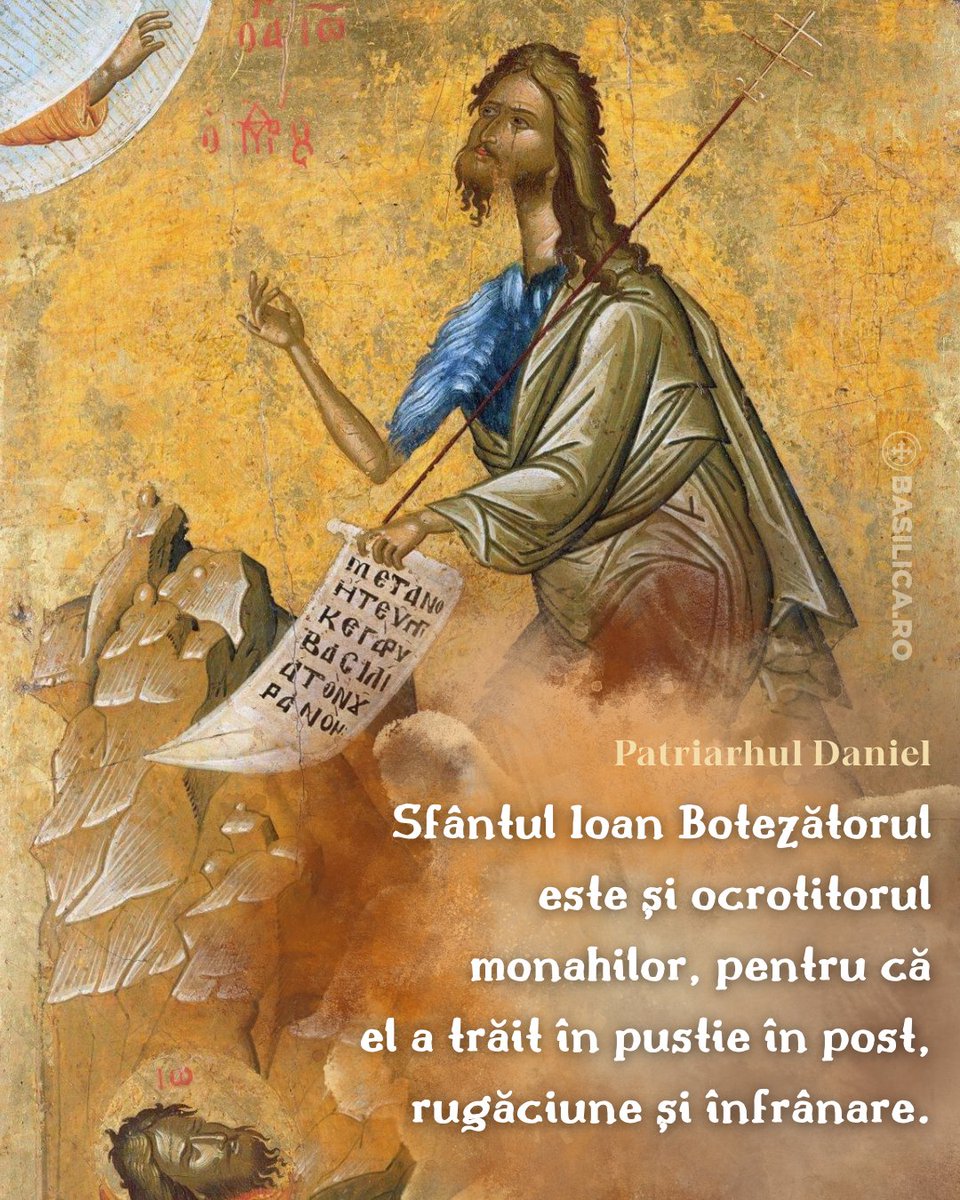 AgentiaBasilica's tweet photo. Sfântul Ioan Botezătorul 📿ocrotitor al monahilor https://t.co/z5epbqcPCd
