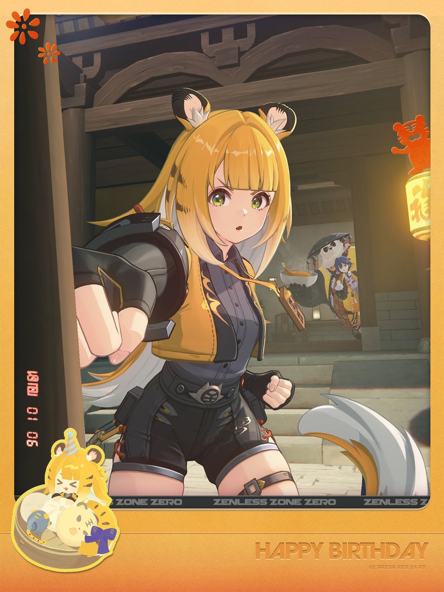 ZZZ_EN's tweet image. Happy Birthday Ju Fufu | Be Nice to Your Seniors

"Senior Fufu's totally setting a great example. She doesn't slack off one bit even on her birthday!"
"That's nothing. She hasn't even hit her training quota for today yet!"
"Alright, alright, Senior Yinhu! C'mon, break out those…