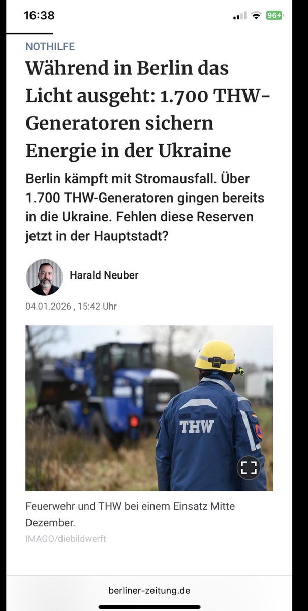 Wie viele Haushalte in Berlin hätten eigentlich mit 1700 Notstromaggregate versorgt werden können? 
#StromausfallBerlin , #Berlin, #Blackout, #notstrom #Wegner