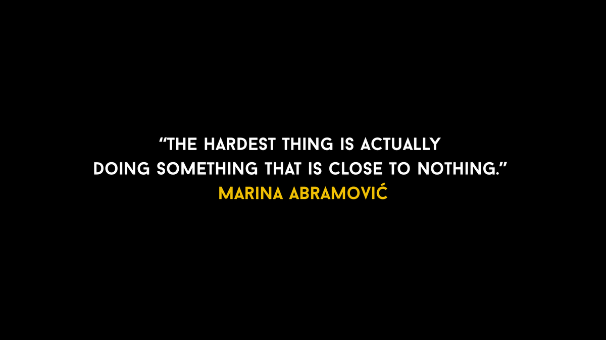 shokunin_dev's tweet photo. "The hardest thing is actually doing something that is close to nothing." Marina Abramović
💻🎨 #SharedQualities #MarinaAbramović #CodingIsArt https://t.co/kc8vXnBdcu