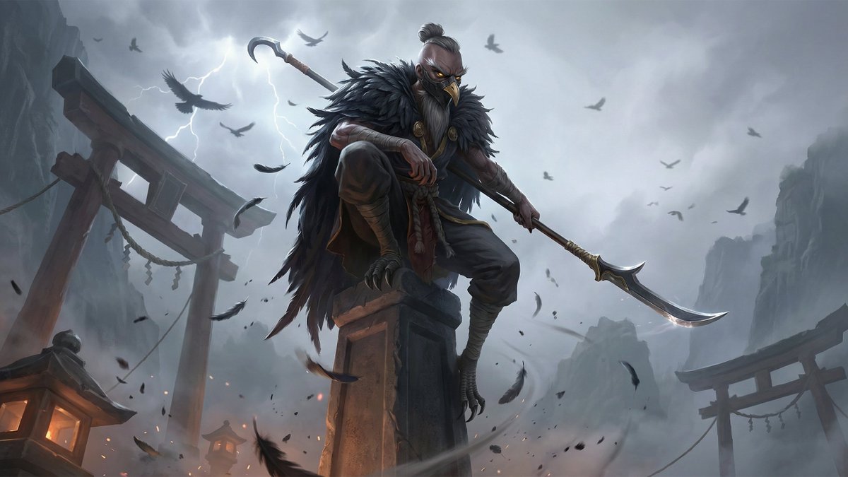 The final scene places Raxar on a high stone pillar, overlooking a broken temple path.

The torii gates around him are damaged and partially collapsed — not decorative, but intentional. They signal a place that was once sacred, and still defended. 👀