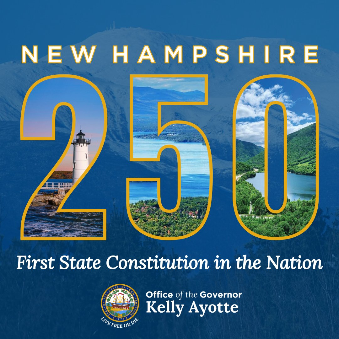 KellyAyotte's tweet image. 250 years ago today, New Hampshire was the first state to ratify its own constitution. 

From the Pine Tree Riot to the presidential primaries, our First in the Nation legacy is still going strong — Live Free or Die!