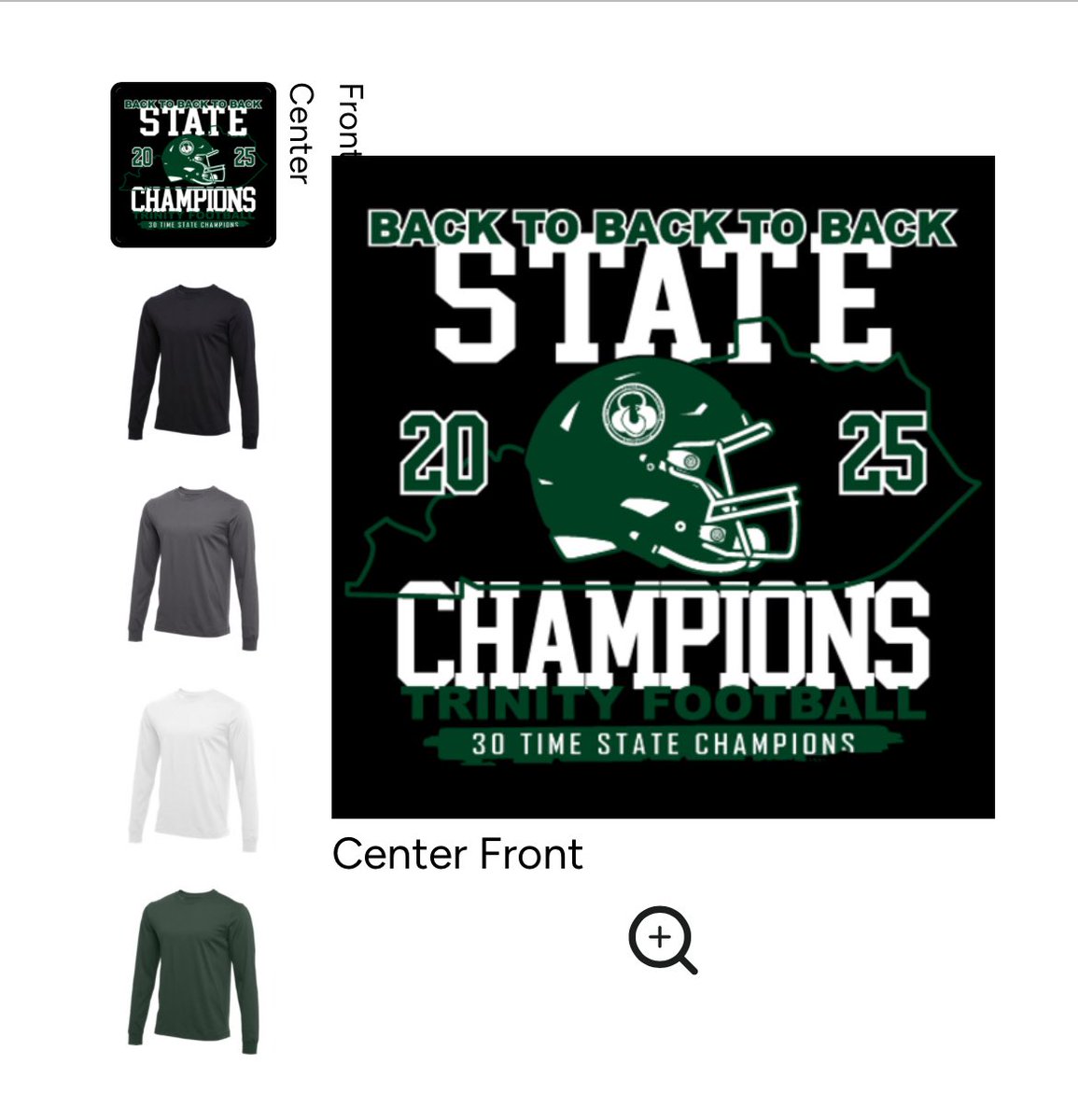 trinitysports's tweet photo. Trinity Football. Fans can purchase state championship apparel from this BSN online team shop. Deadline is Jan. 12. ☘️🏈🏆

https://t.co/1DLSBYwDKl https://t.co/SEf3H9ySZk