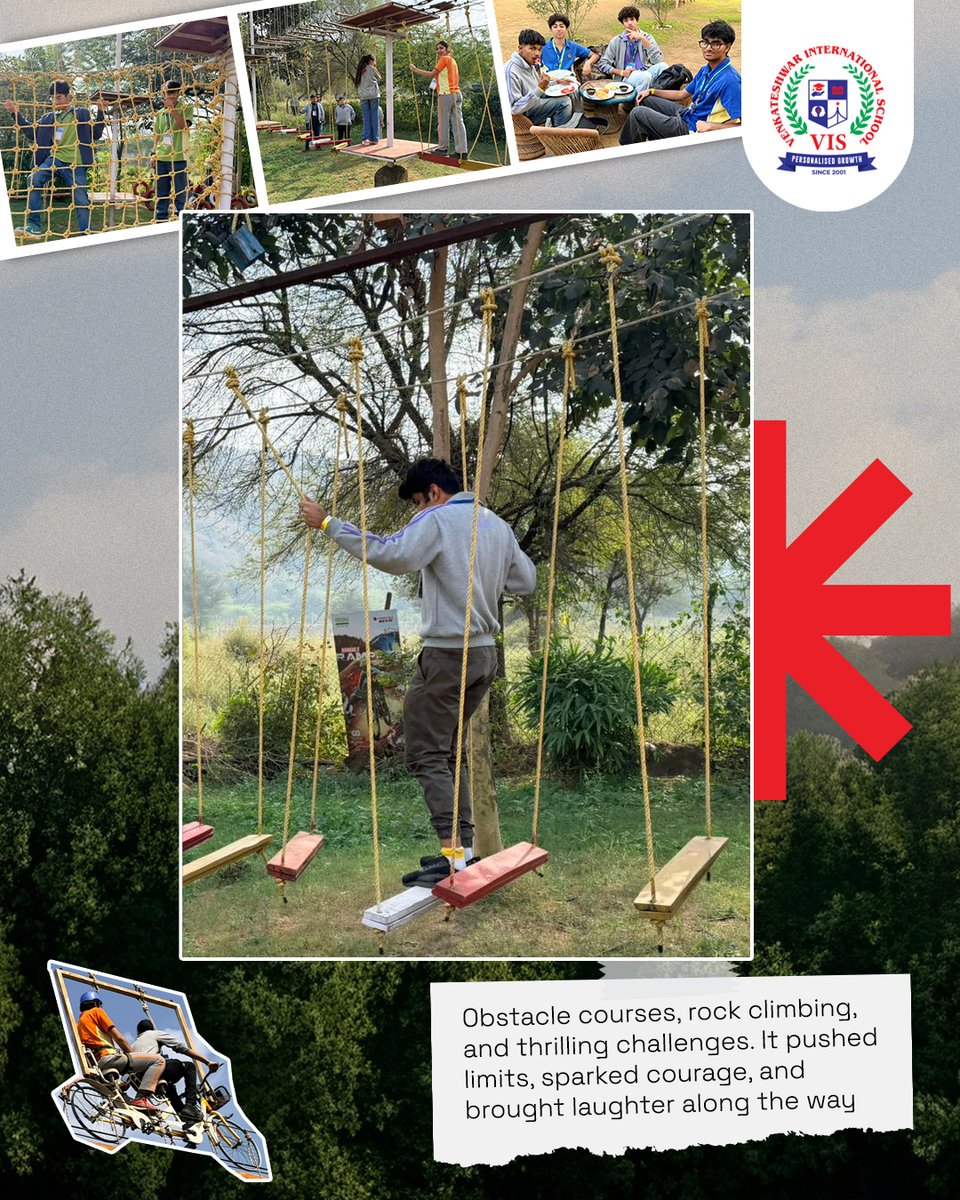 VenkateshwarIn4's tweet image. Grade XI took learning beyond the classroom at Camp Dhauj 
From rock climbing to team challenges, the experience built confidence, resilience, and teamwork bringing VIS’s forward-thinking curriculum to life.

#VISExperience #FutureReadyLearners #AdventureLearning  #VISDwarka