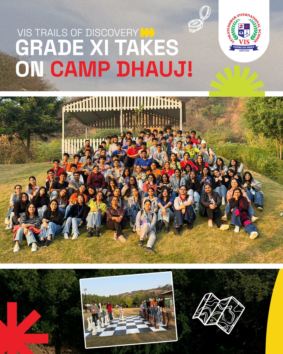 VenkateshwarIn4's tweet image. Grade XI took learning beyond the classroom at Camp Dhauj 
From rock climbing to team challenges, the experience built confidence, resilience, and teamwork bringing VIS’s forward-thinking curriculum to life.

#VISExperience #FutureReadyLearners #AdventureLearning  #VISDwarka