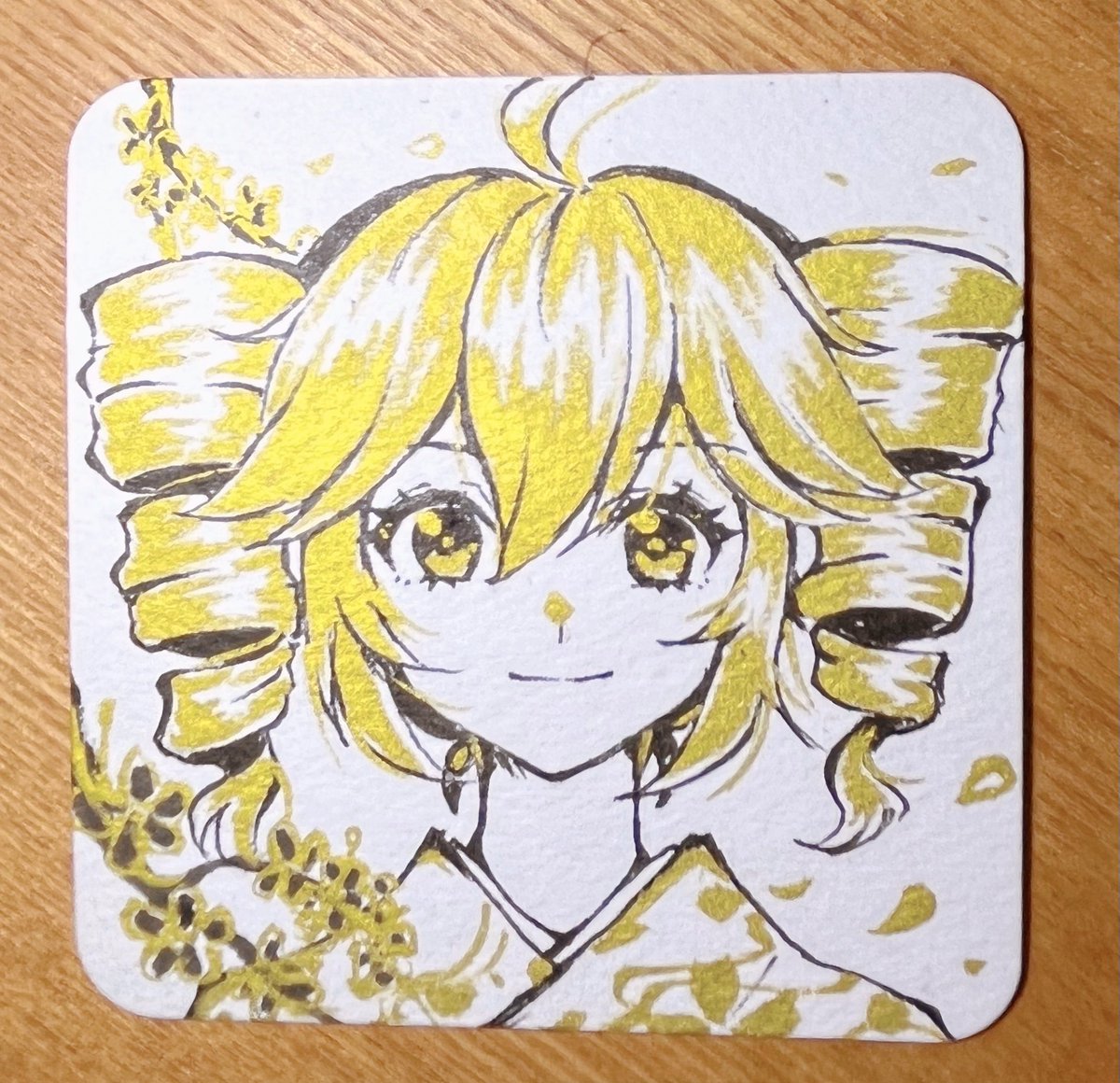 金の筆ペン買ったので和風テトさん✨

梅星太朗先生リスペクトだけど難しい〜
修行します！