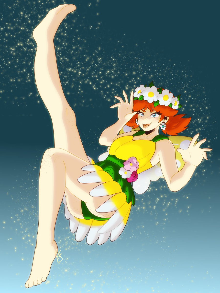 Marieeevs's tweet photo. 🌼Daisy Fairy🌼
#supermario #PrincessDaisy #fanart https://t.co/21etyXfulx