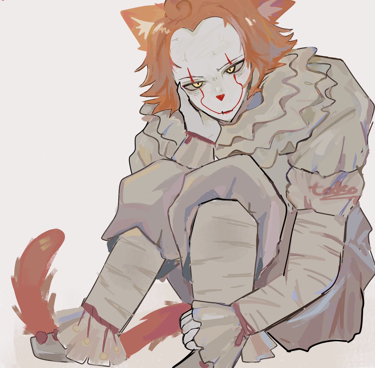 Shutup_ughh's tweet photo. my ugly art💔 #pennywise #ITWelcomeToDerry #fanart https://t.co/5OLOmm501y