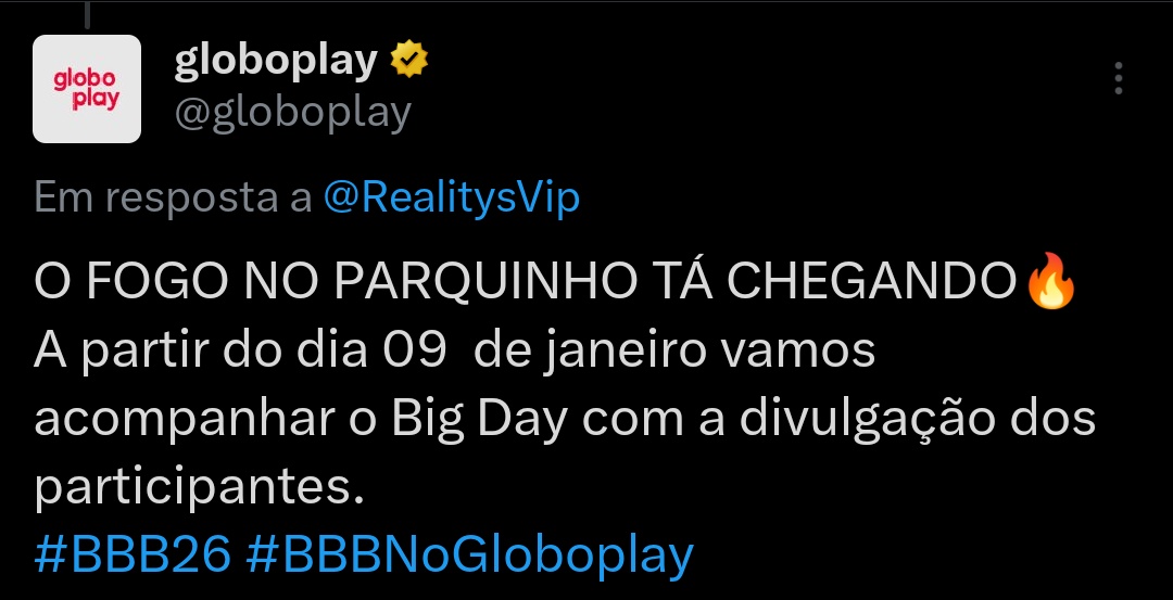 RealitysVip's tweet image. Um detalhe me chamou a atenção nessa confirmação...
A PARTIR do dia 09... 🤔
Será que nem todos serão revelados na sexta?
#BBB26 #BigDay
