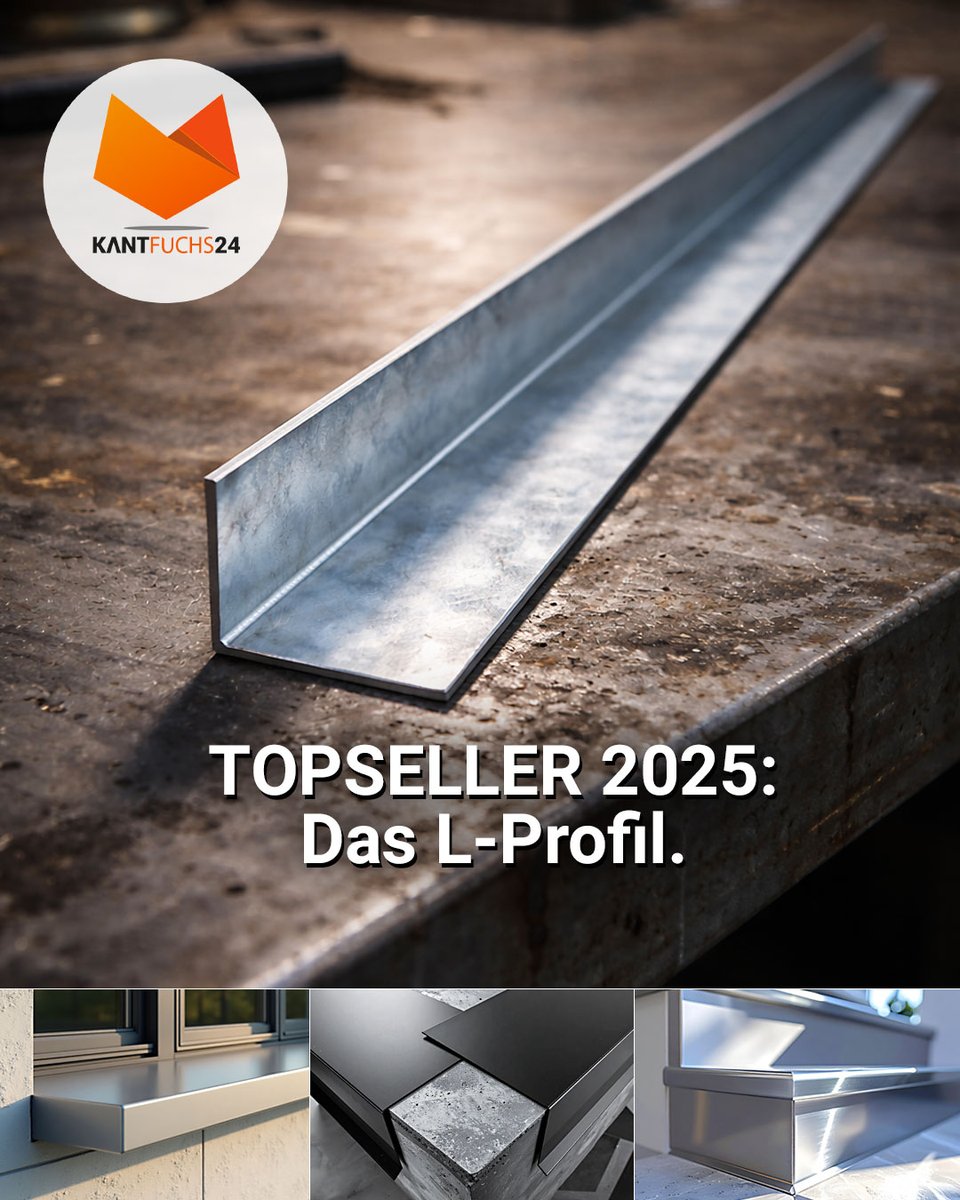 Topseller 2025 🔥👏
Das L-Profil von #Kantfuchs24 überzeugt Profis: dünn wie ein Traufblech, dabei #formstabil und präzise gefertigt. Perfekt für #Dachabschlüsse, #Fassaden oder Detailausbildungen.

🔥kantfuchs24.de/l-profil

👉 Ein Profil, viele Materialien. 💪

#diy #handwerk