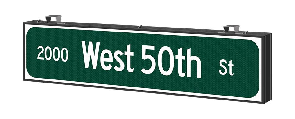 Illuminated street name signs provide increased contrast for drivers navigating at night or in inclement weather.

Discover our latest product offering, the LED street name sign.

bit.ly/3LwB4Rs