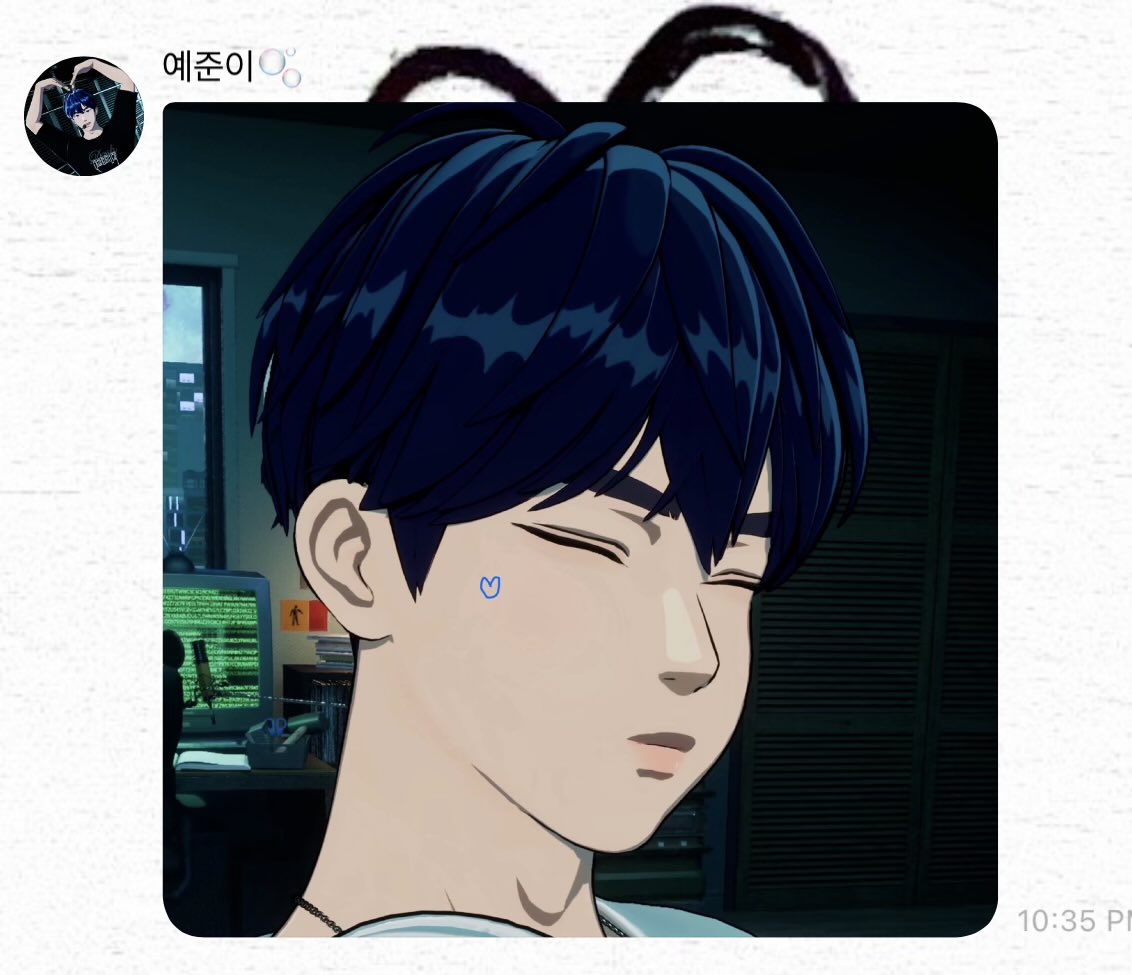 Because of the heart background that yejun used, it looks like he also has a big sprout here 😭🤏🏻 true yeline