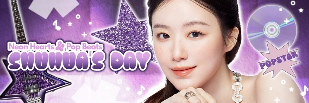 DoseOfShu's tweet image. ᅠᅠ
⋆｡📀 Neon colors glow as pop beats roll in for 𝗦𝗵𝘂𝗵𝘂𝗮’𝘀 𝗱𝗮𝘆 takes over the scene. Lock the frame and share it with our official 𝘁𝘄𝗶𝗯𝗯𝗼𝗻: bingkain.com/popstarshuhua. Groove it loud. ☆
ᅠᅠ