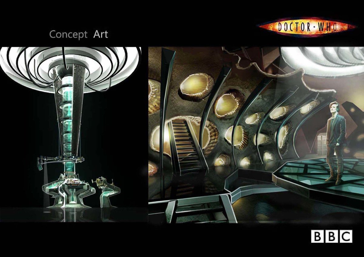 harryamatt's tweet image. I just stumbled across Shaun Richard Williams’ portfolio (concept artist during the early years of the show) and found some rare concept artwork for the 2010 TARDIS that I’d never seen before 😃

There’s some seriously wicked stuff in here — I absolutely worth sharing.

🧵 1/4
