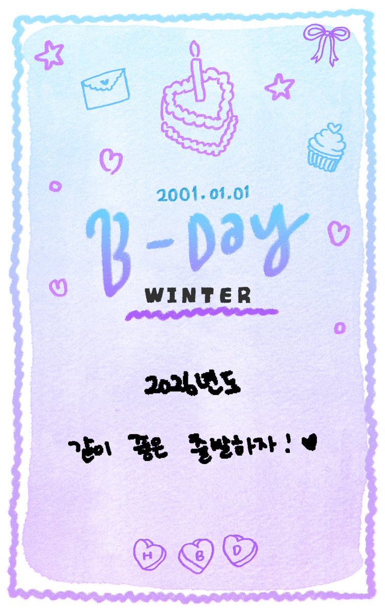 WINTER_THAILAND's tweet image. [TRANS🗒️] Happy WINTER Day B-day Keywords 2001.01.01 🎂🩵💜

⭐: ‘ปี 2026 มาเริ่มต้นให้ดีด้วยกันนะ!♡’

1. อาหารวันนี้
เนื้อแกะเสียบไม้, หมูชุบแป้งทอดราดซอส, มันฝรั่งผัดมะเขือม่วงพริกหวาน, หมูสามชั้นย่าง, ซุปสาหร่าย, ซุปเค้กข้าวเกาหลี, ซี่โครงเนื้อตุ๋น, ต็อกบกกี, หม่าล่าเซียงกัว,…