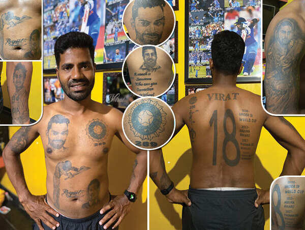 OGCaptain07's tweet photo. Dhoni's Biggest              Kohli's  
   Fan                                   Biggest Fan https://t.co/iomHt6gZDW