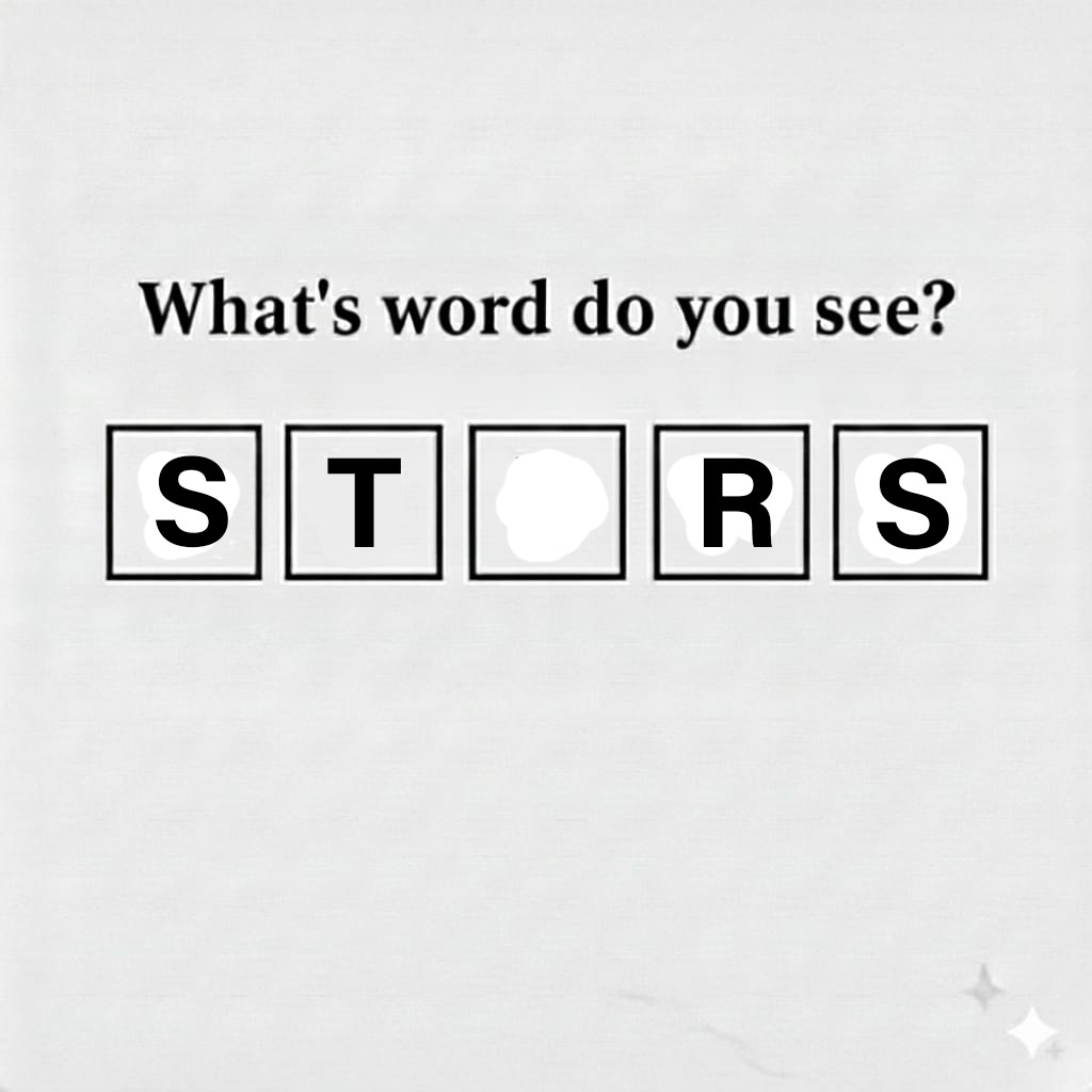 What's word do you see???