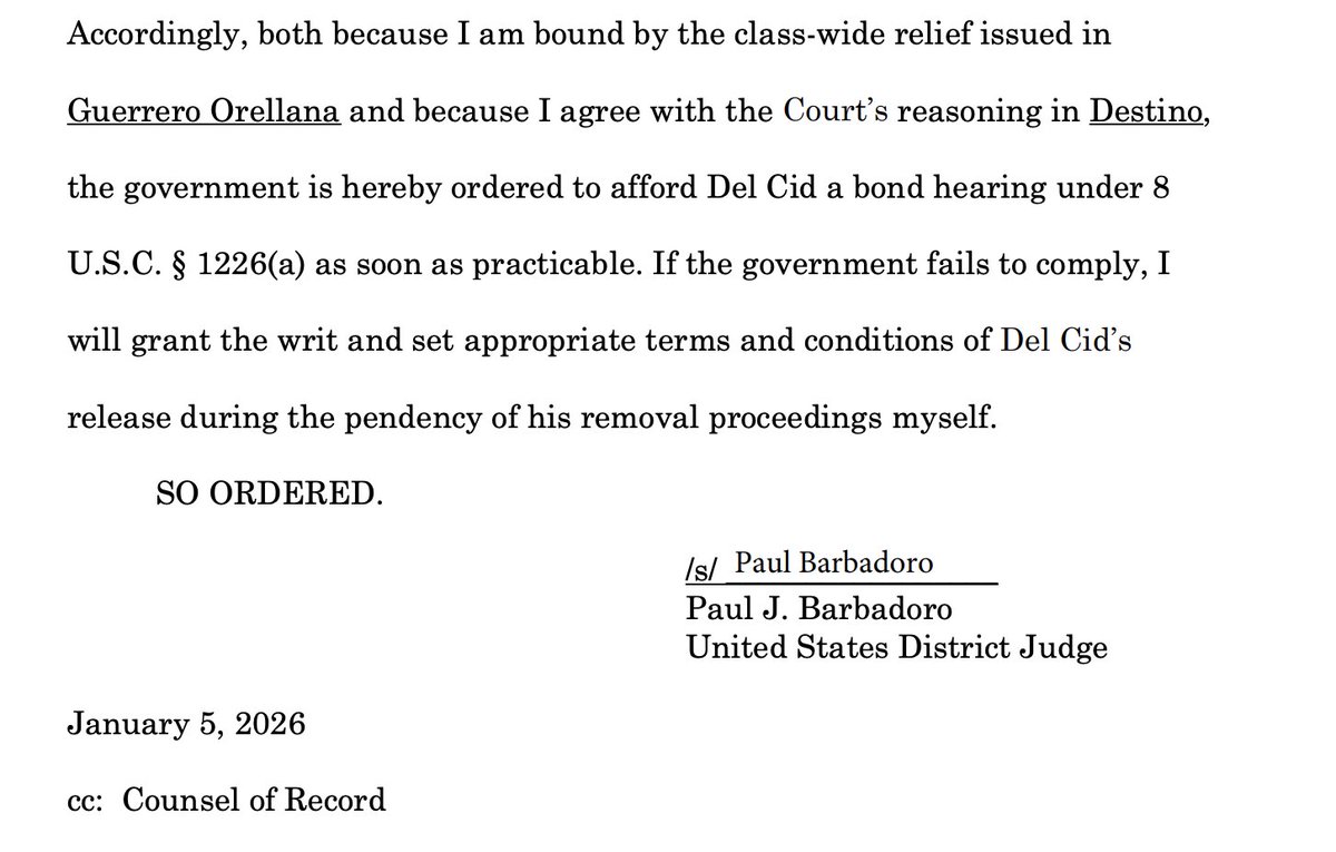 kyledcheney's tweet image. UPDATE: Yet another judge joined the list this morning -- New Hampshire's Paul Barbadoro, a George H. W. Bush appointee, ruled against the administration's detention policy, bringing to 309 the number of judges who have rejected it, compared to 14 who have sided w ICE.…