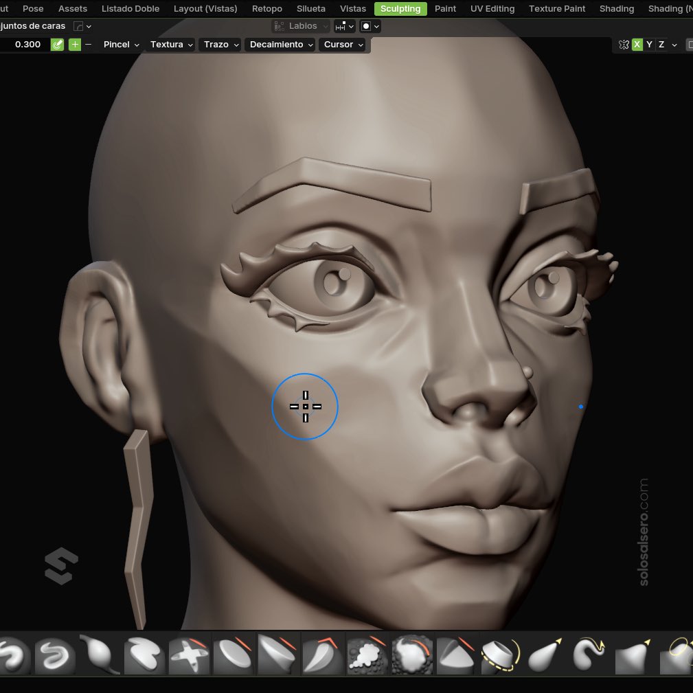 Head 2/?

It’s always more comfortable working on a female face, but it requires more responsibility and dedication.

Lots to improve, but I'm satisfied with the result.

#b3d #sculpting #characterdesign #stylized