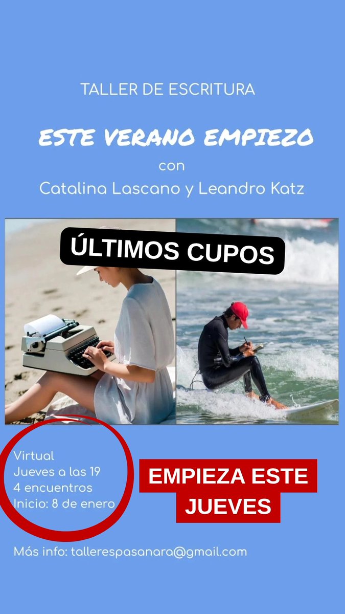 ¡Estás a tiempo! No se requiere experiencia previa y tiene un costo de 50.000 pesos. Cualquier duda, escribime.