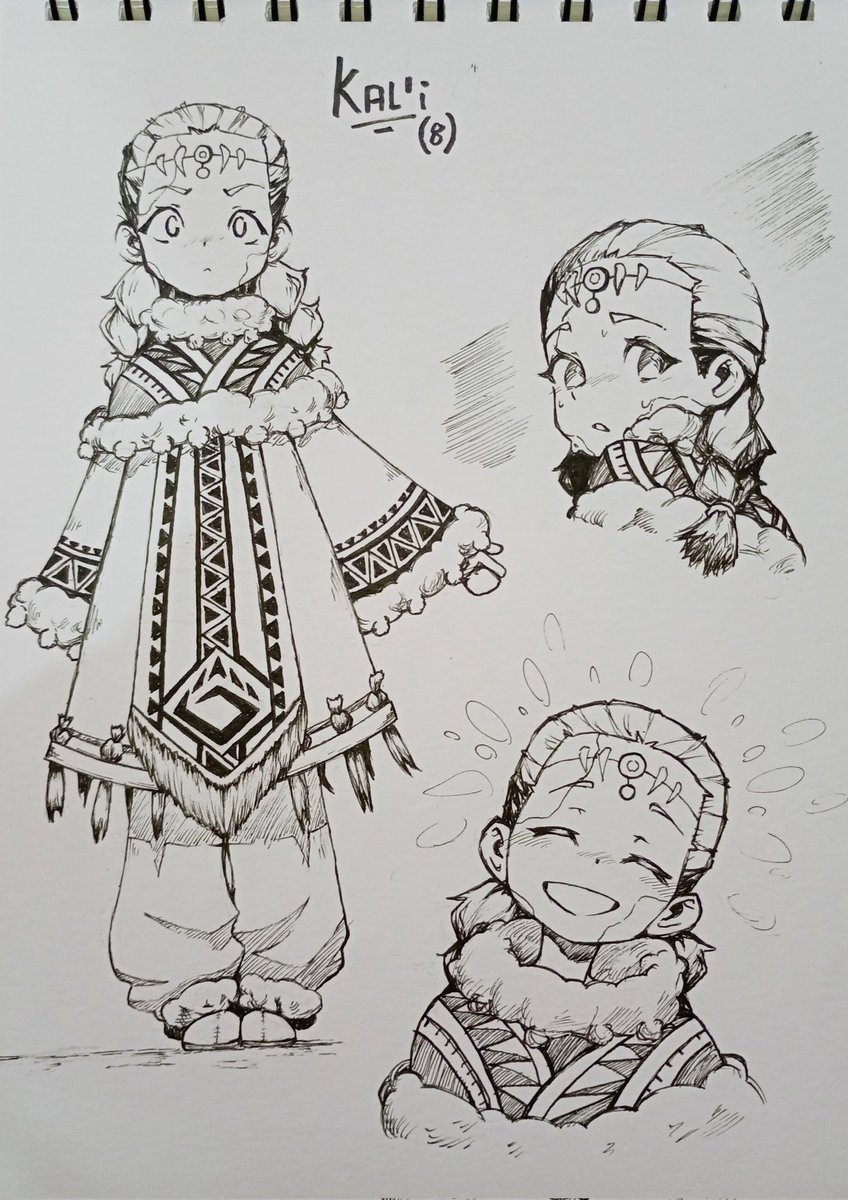 Some character design and ink practice~
It's just an OC... for now.

(Gonna try to be a bit more active in social media).