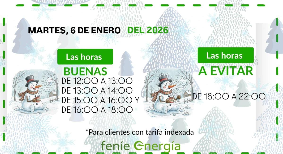 fenieenergia's tweet photo. 🟢 ¡Aquí las tienes! #LasBuenasHoras de hoy para ayudarte con tu factura. #FeníeEnergía https://t.co/Lx5LAT4Qo0