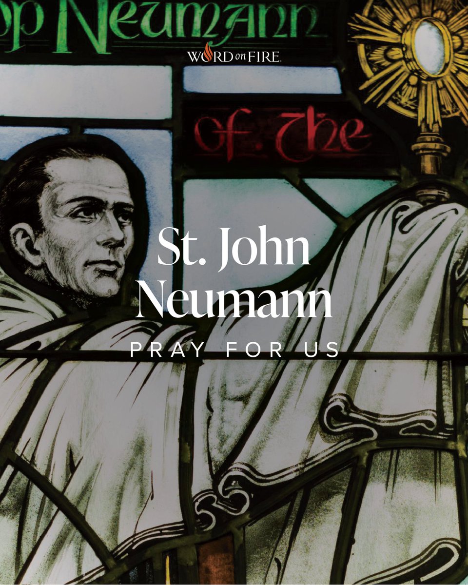 BishopBarron's tweet image. St. John Neumann, pray for us!