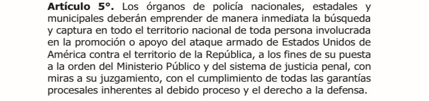endsequera's tweet image. 🚨Nuevo artículo del Decreto de Estado de Conmoción de la dictadura:
