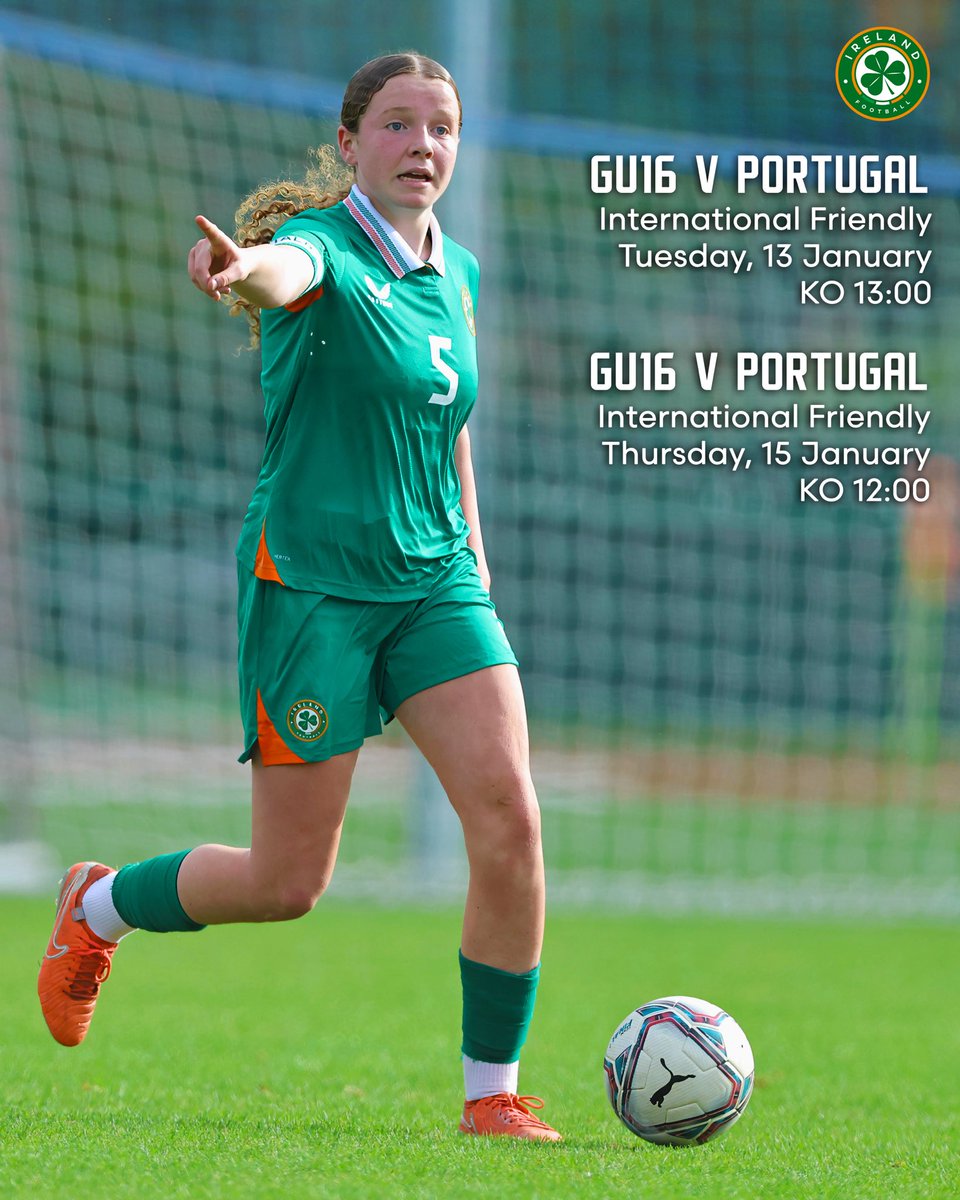 IrelandFootball's tweet photo. GU16s to start new year with two Portuguese tests 👉 https://t.co/ahmakXFFCG https://t.co/lwxPCYmHJT